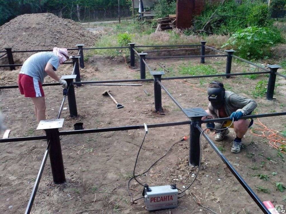 Установка винтовых свай