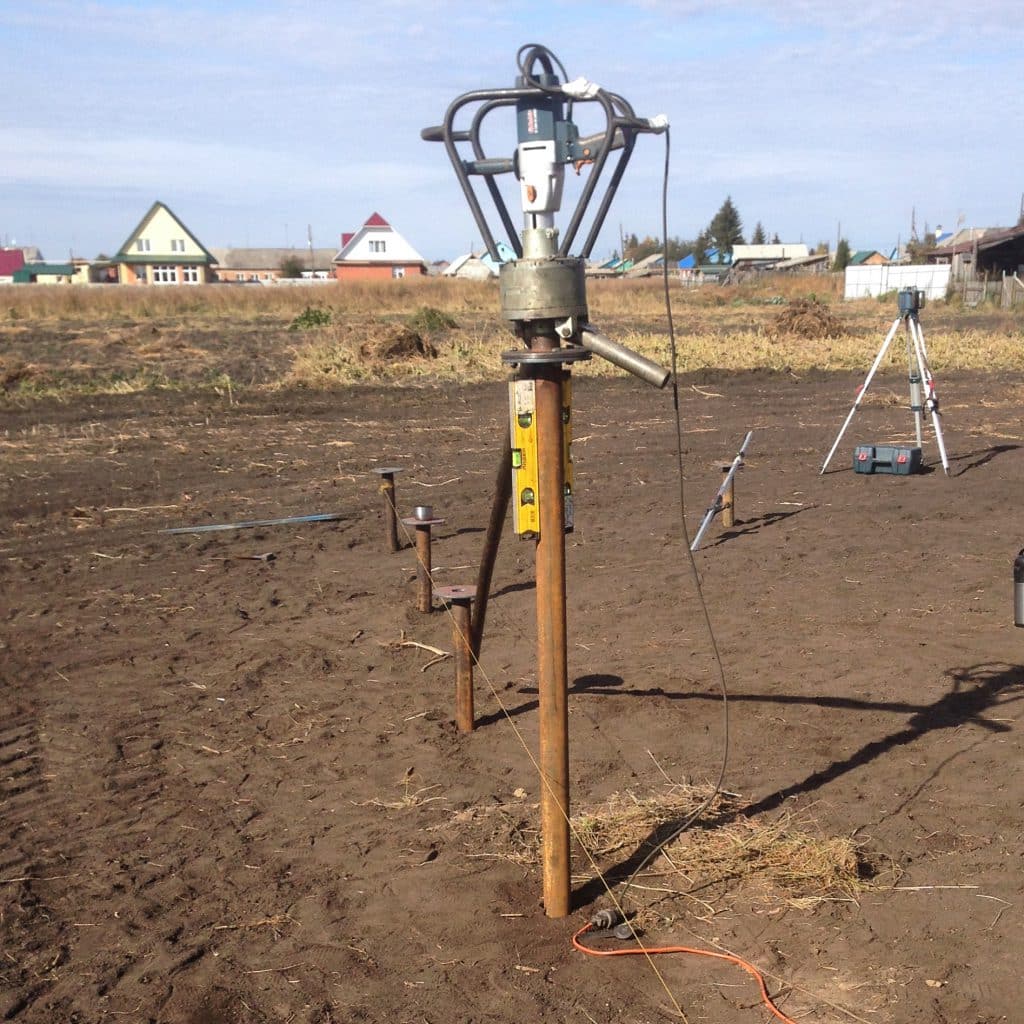 Ручная установка свай