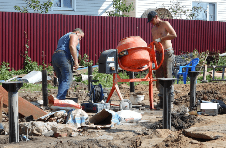 Бетонирование свай